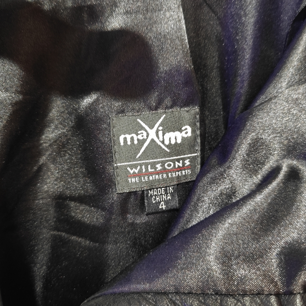 Maxima Black Leather Pants - Picture 7 of 8